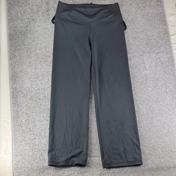 Nike Pants - Nike Dri Fit Black Pull On Pants Womens L Low Rise Athletic Active Sweats